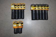 DEWALT 11pc 1/2 in. Drive SAE and Metric 6pt Deep & Shallow Impact Sockets
