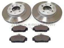 MGTF MGTF MG TF 115 120 135 02-09 FRONT 2 BRAKE DISCS &amp; PADS SET (CHECK SIZE)