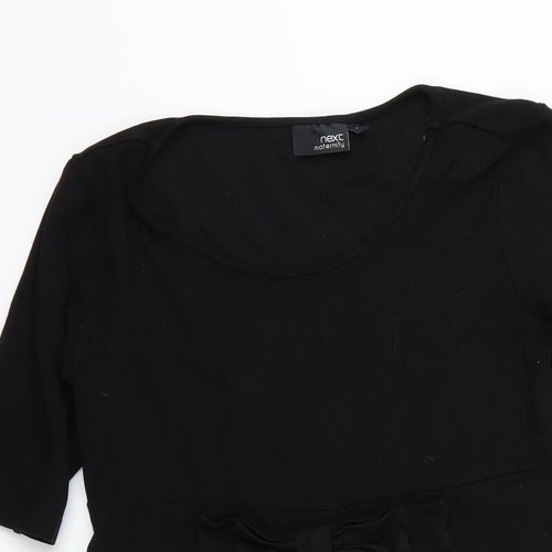 NEXT Womens Black Polyester Blend Skater Dress Size 8 - Picture 5 of 12