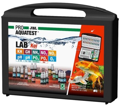 JBL TESTLAB KOI Profi Wassertest Koffer Set Teich Test Fisch Analyse Testkoffer