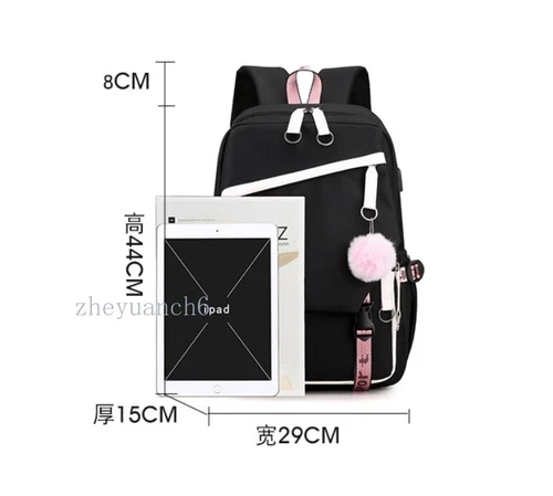 Anime Kamado Nezuko Backpack Kawaii Cartoon School Bag Large Capacity Student - Bild 5 von 12