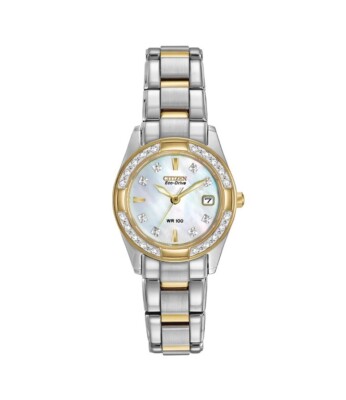 Citizen Eco-Drive Ladies Regent Diamond Two-Tone SS Watch - EW1824-57D