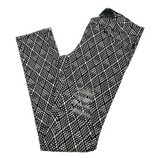 Tripp NYC Pants Womens 7 Black White Geometric Skinny Distressed Goth Grunge