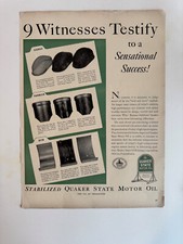 1941 Quaker State Motor Oil, Wembley Nor-East Ties Vintage Print Ads