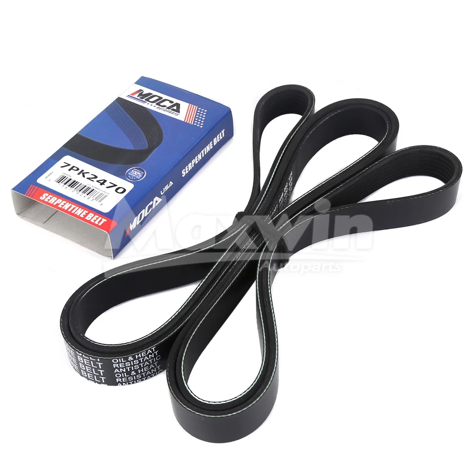 Serpentine Belt Drive Component Kit Fit Dodge Dakota Durango Ram 1500 2500 3500 - Image 4 of 4