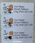 Dog Personalized Return Address Labels, 2.625" x 1" Stickers, Beagle