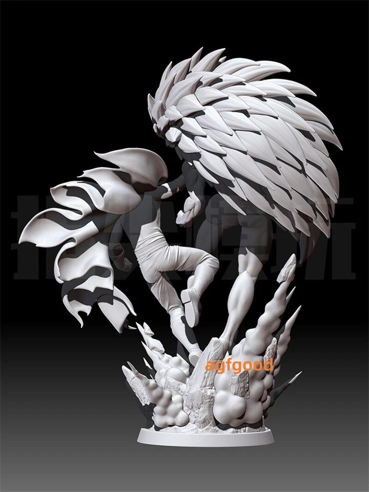 ONE PUNCH-MAN Saitama VS Lord Boros GK Statue Action Figure Unpainted Kit Resin  - Image 4 of 4