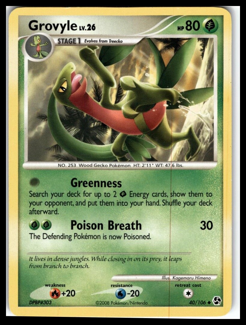 Grovyle #40/106 Great Encounters Pokemon Card