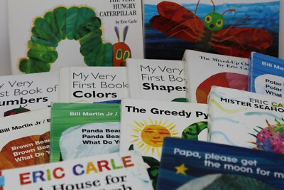 Lot of 10 Eric Carle Board Books for Children's/ Kids/ Toddler *Random Mix*
