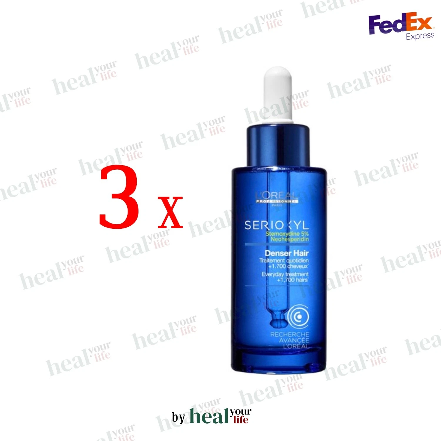 3 X LOT L'Oreal Serioxyl Denser Hair Serum 90ml (New Formula !) Free Shipping
Opens in a new window