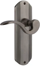 Nostalgic Warehouse Deco Plate Double Dummy Manor Lever in Antique Pewter 762621