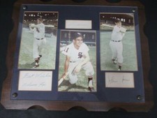 Aparicio/Lollar/Nellie Fox Signed Photo Display Autograph Auto PSA/DNA AK00667