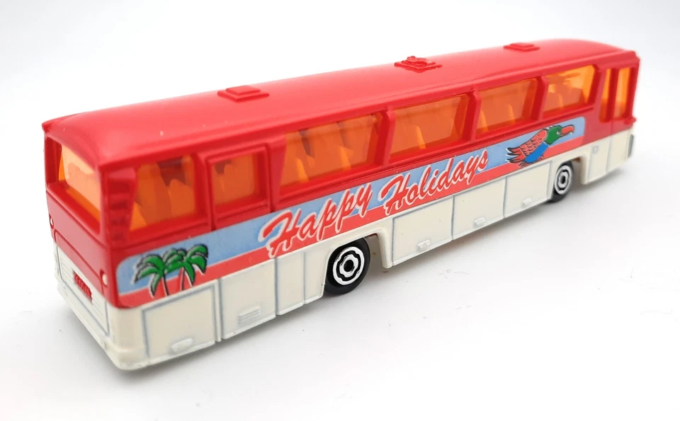 Majorette n. 373 Neoplan Bus rosso bianco. Buone vacanze. Prodotto in Francia... - Immagine 2 di 2