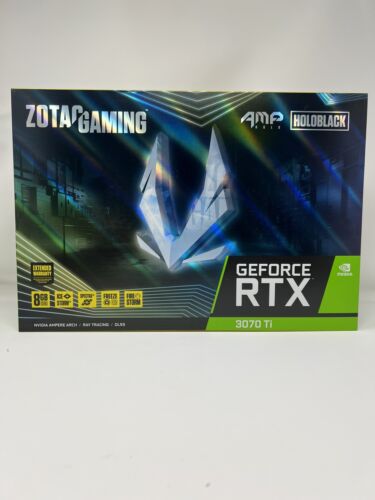 Carte graphique ZOTAC Geforce RTX 3070TI AMP HOLO 8 Go GDDR6X (ZT-A30710F-10P) - Photo 1 sur 5