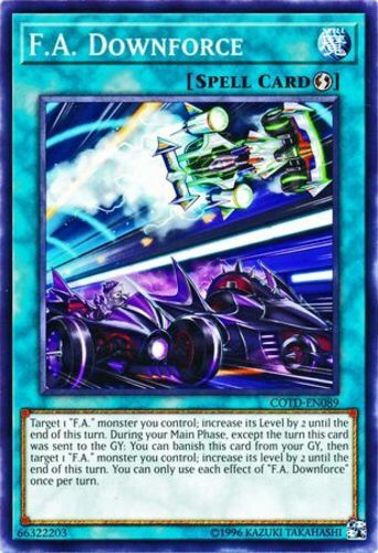 yugioh fa cards F.A. Downforce COTD-EN089 Yu-Gi-Oh! Card Light Play Unlimited