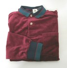 70's Knightsbridge Men Retro Velvet Velour Pullover Polo Disco Shirt L USA made — photo 9