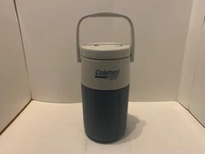 Coleman Polylite 1/2 Half Gallon Water Cooler Jug #5590 Blue & White
