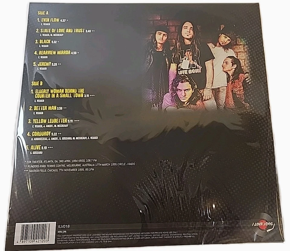 Disco de vinilo en vivo Pearl Jam Greatest Hits nuevo sellado Foto 2 de 4
