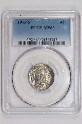 1915-S BUFFALO NICKEL PCGS MS63