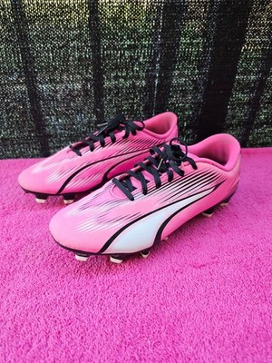 PUMA Ultra Play FG/AG Adult Size 7.5 Soccer Cleats Pink/Black