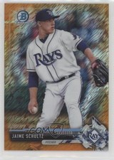 2017 Bowman Chrome Prospects Orange Shimmer Refractor 20/25 Jaime Schultz 5c9