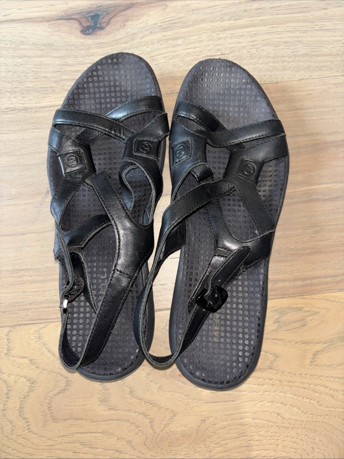 Merrell Sandali Agave Donna Nero Pelle Slingback US 8