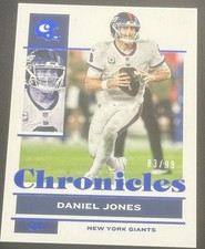 DANIEL JONES /99 (Color Match) BLUE SP 2021 Chronicles Indianapolis Colts #65