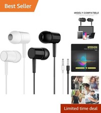 Dual Pack In-Ear Earphones 3.5mm Noise Isolat...