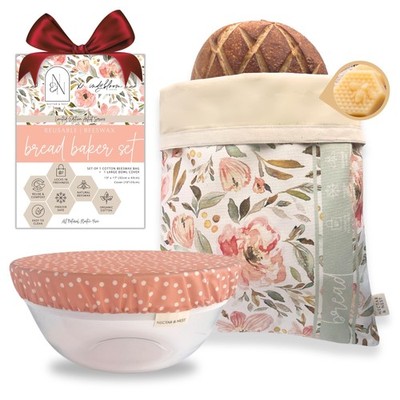 Bread Baker Set, Reusable Beeswax Bread Bags for Homemade Bread, Sourdough Bag