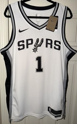 Nike San Antonio Spurs Victor Wembanyama #1 White NBA Swingman