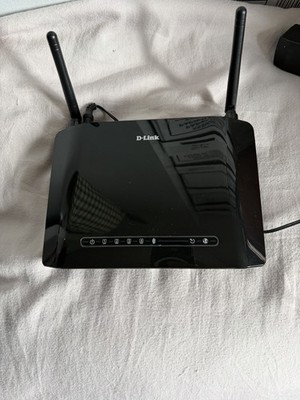 D-Link DSL-2750B Wireless N300 ADSL2+ Modem Router with Power Adapter
