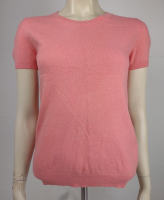 United Colors of Benetton pink short sleeve Wool Cashmere blend sweater Medium