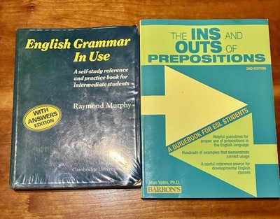 2 Books English Grammar In Use R. Murphy The Ins And Outs Of Prepositions Yates
