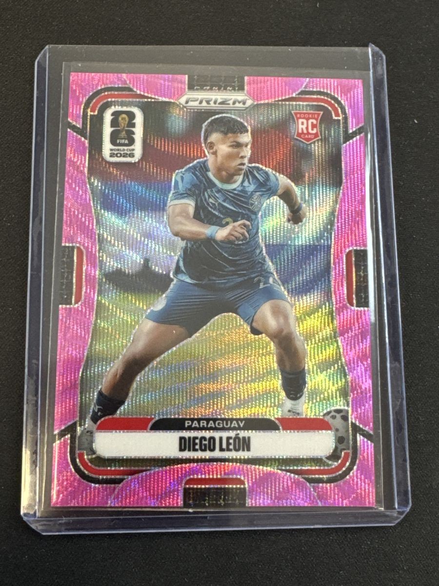 Diego Leon 2026 Panini Prizm World Cup #351 Rookie Pink Wave Prizm 38/45