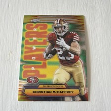 Topps Chrome 2025 Power Players Christian McCaffrey #PP-15 49ers NFL Card
