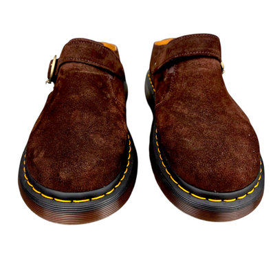 Dr Martens Isham Desert Oasis Suede Mules Dark Brown Outdoor 