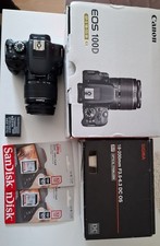 Digital-Spiegelreflex-Kamera Canon EOS 100D mit 2 Canon-Zoom-Objektiven uvm, 1A