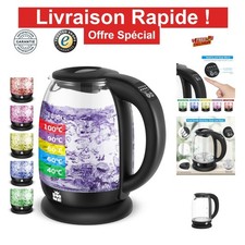 Bouilloire électrique FOR ME verre 1,7 L 2200 W LED température réglable