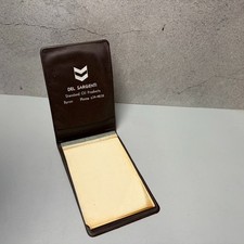 Vintage Standard Oil Memo Note Pad Holder Retro Desk Service Station Advertising