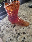Fenton Carnival Glass Boot