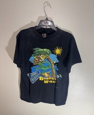 Vintage 90s JIMMY BUFFETT Banana Wind Black LARGE TULTEX Tag RARE Tee 1997
