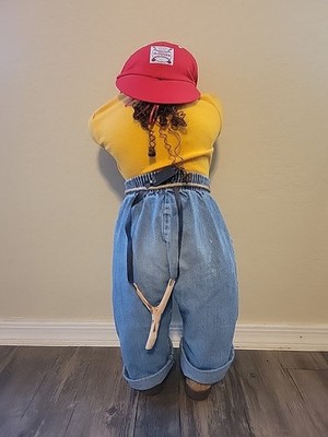 Vintage Time Out Doll Boy Cap Slingshot Dog Slugger Baseball Peek A Boo 