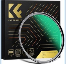 K F Concept 8K ULTRA HD Lens Filter ULTRA LOW REFLECTION NANO-X 62mm