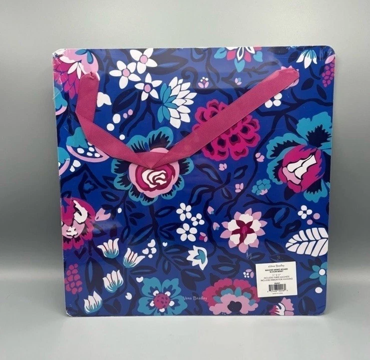 Vera Bradley Bloom Berry Magnet Memo Board with Magnets College Dorm Room New - Image 2 of 4