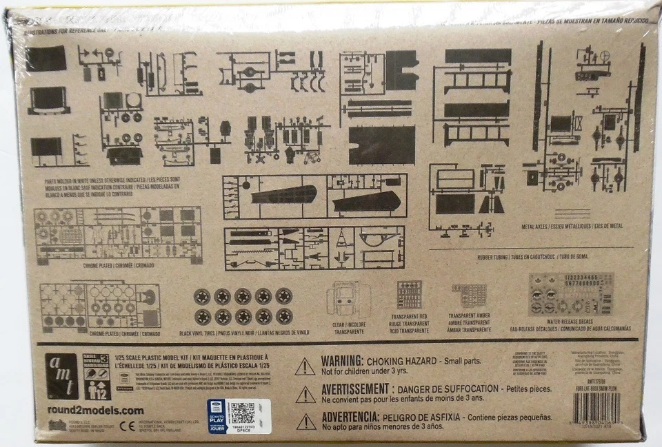 Совершенно новый масштаб 1/25 пластиковая модель набор Ford LNT-8000 снегоочиститель грузовик - Изображение 2 из 2