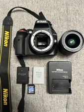 MINT Nikon D3400 24.2MP Digital SLR Camera With AF-P 18-55mm VR Lens Low Shutter