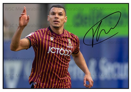 11573. Kayden Jackson (Signed Pictures) A4 Prints Bradford Derby Ipswich Accy