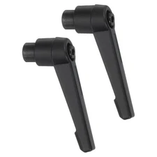 2Pcs Clamping Lever Handles, M6 Female Thread Knobs Handle, Black