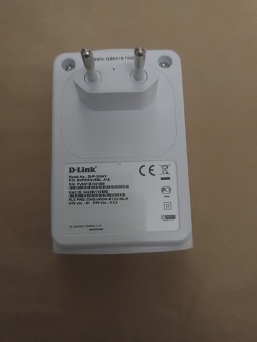D-LINK DHP-306AV D-Link AV Powerline Network Adapter DHP-306AV 200 MBs - 第 1/4 張圖片
