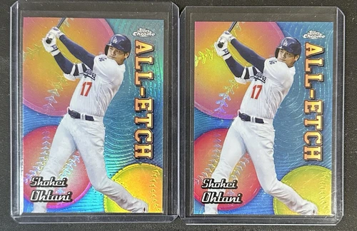 2024 Topps Chrome - All-Etch #CAE-1 Shohei Ohtani Qty. 2 Cards